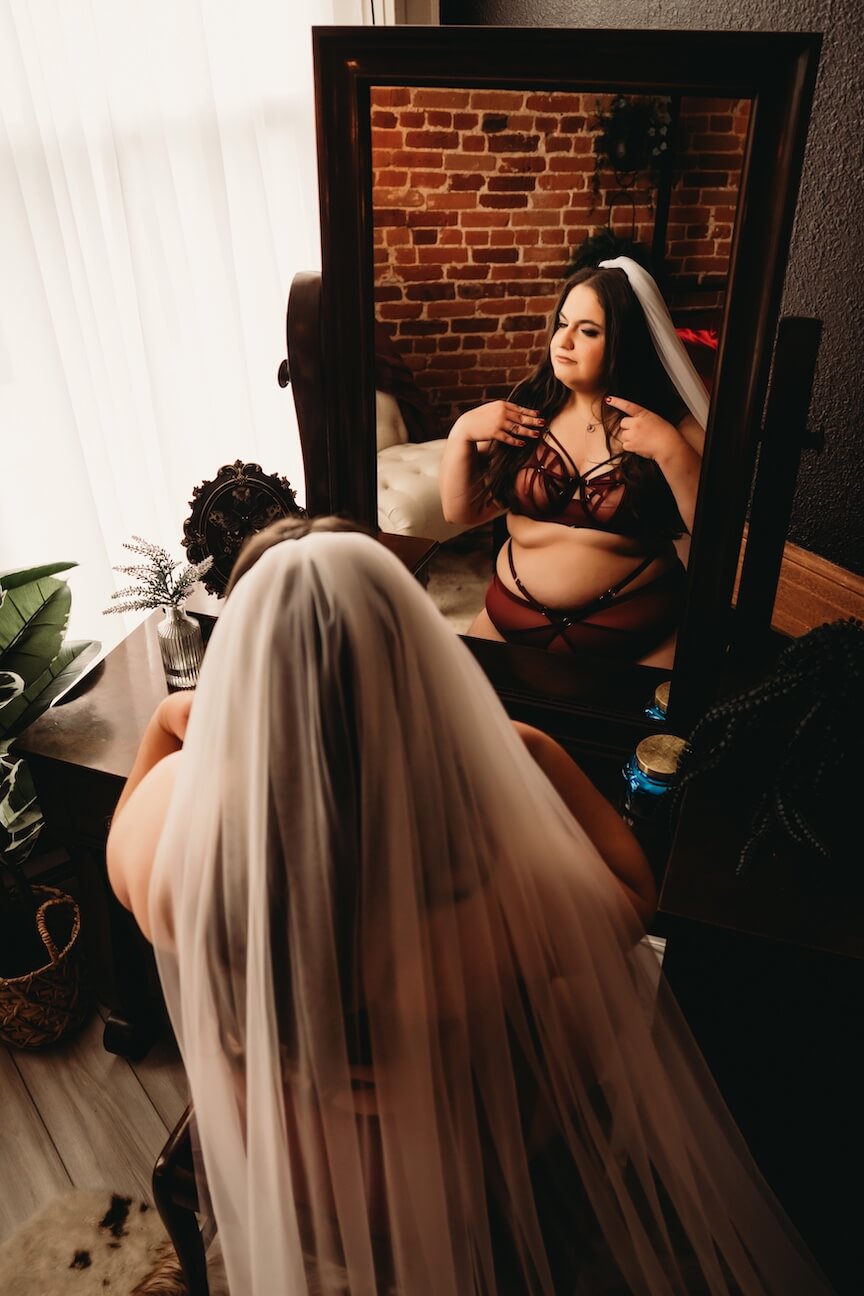 Bridal lingerie photography in Colorado Springs