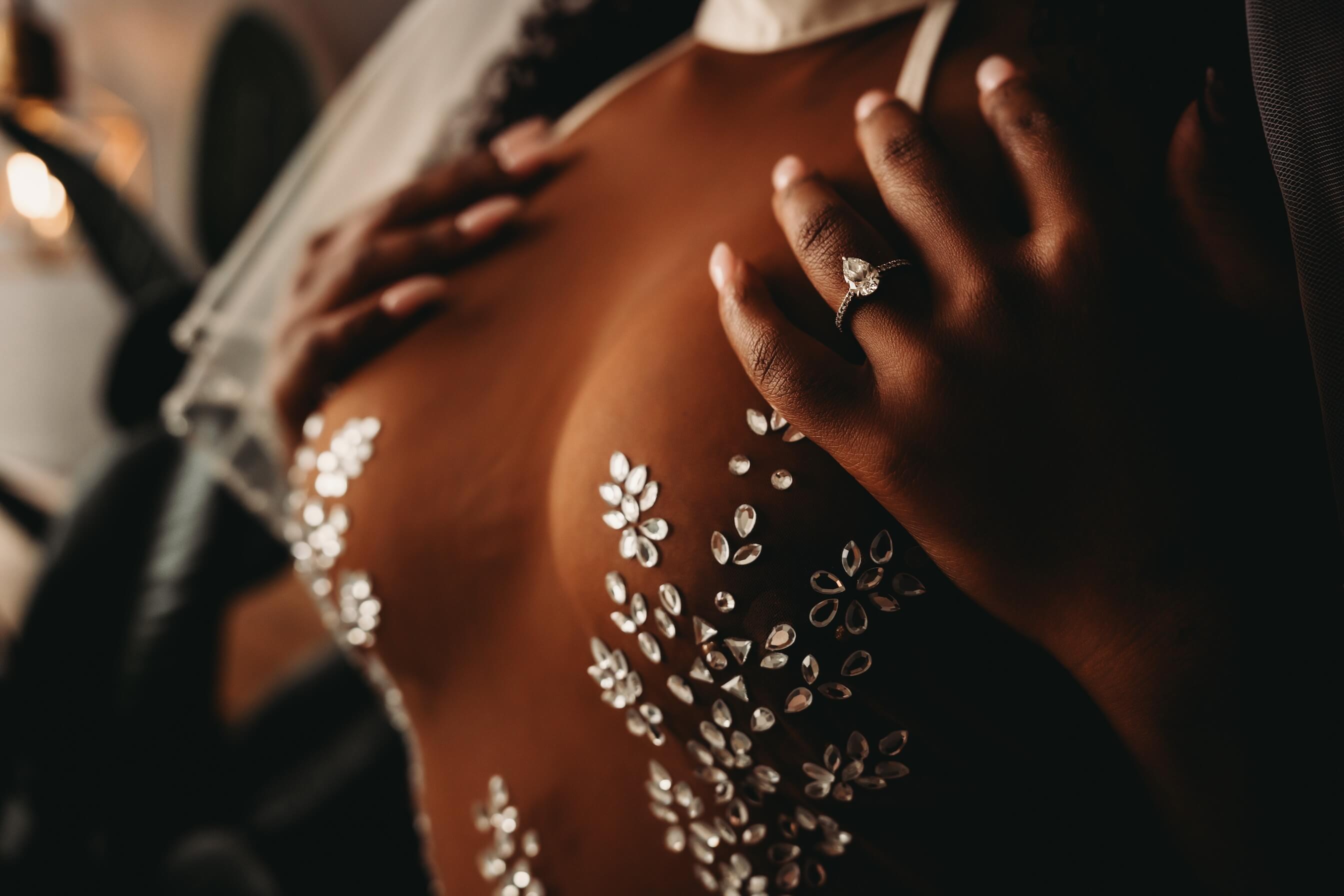 Bridal boudoir photography at Black Cherry Studios in Colorado Springs