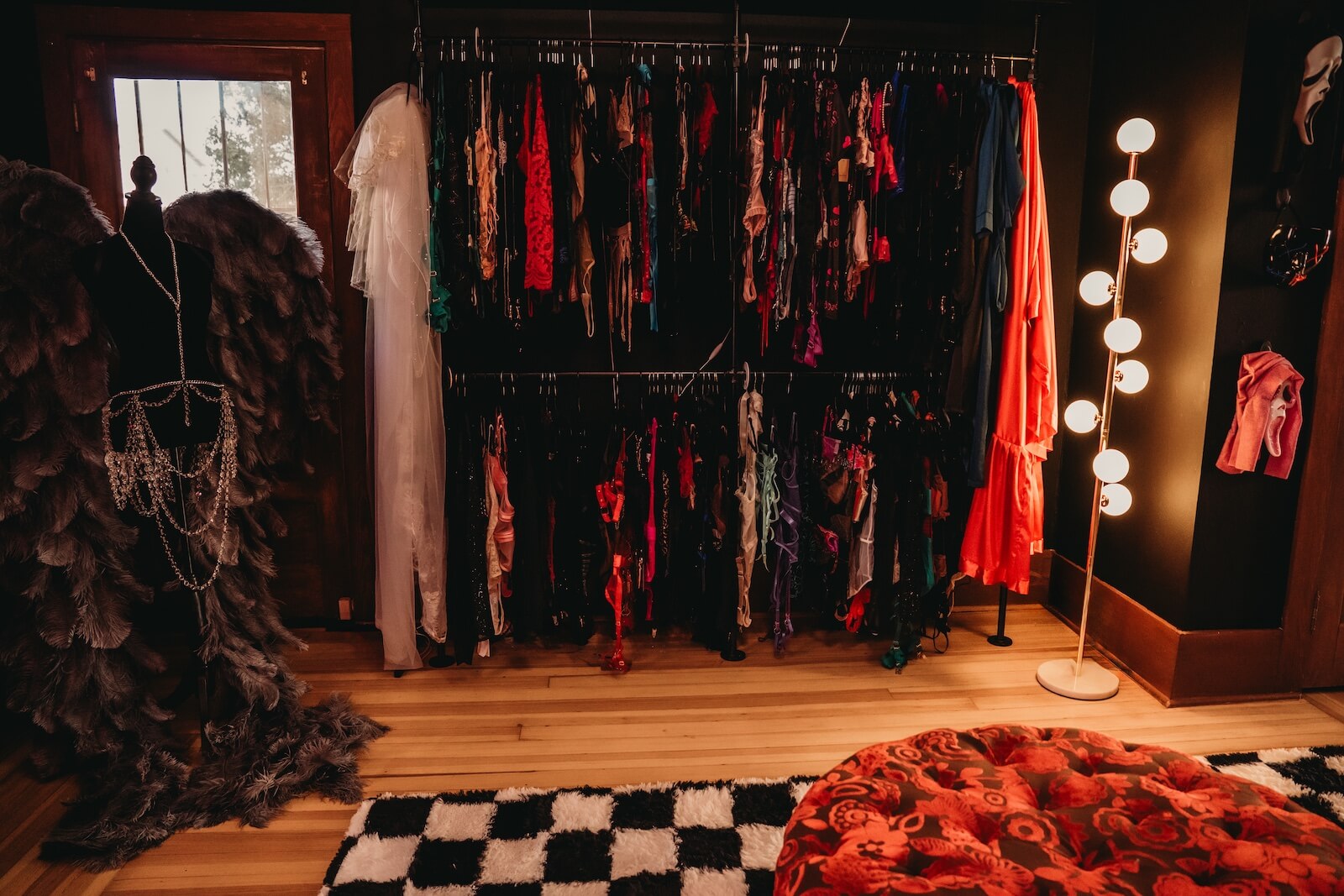 Client wardrobe at Black Cherry Studios